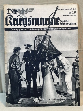 Original WWII German Die Kriegsmarine Magazine, October 1941