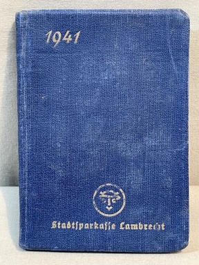 Original WWII German Pocket Calendar/Information Book, 1941 USED