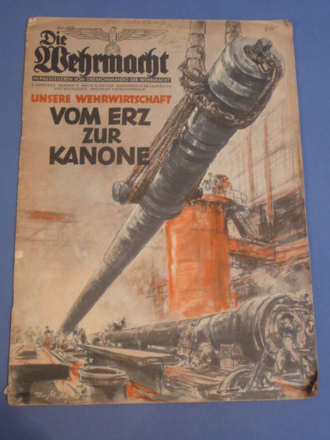 Original WWII Era German Magazine, Die Wehrmacht