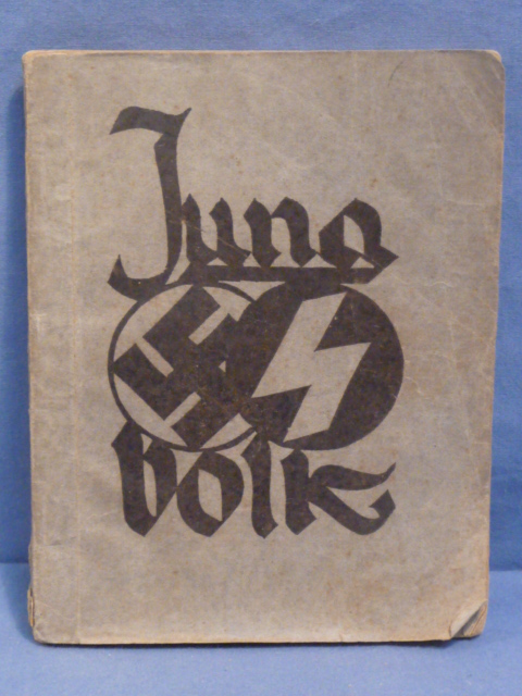 Original Nazi Era German Hitler Youth Song Book, Jungvolk