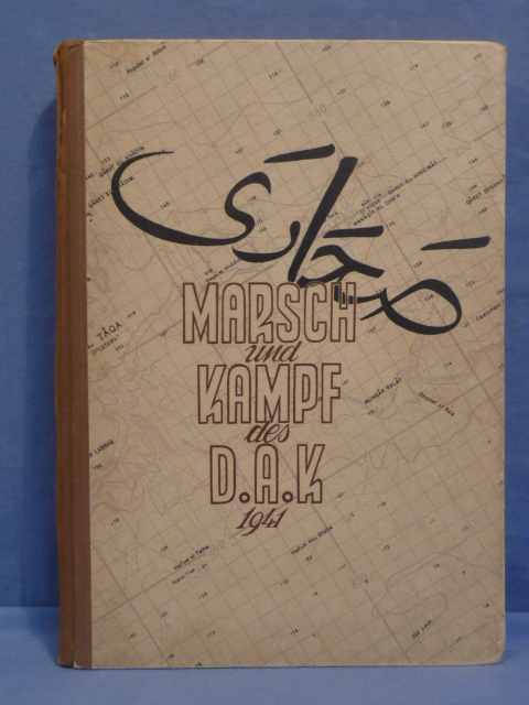 Original WWII German Book, March and Fight of the DAK 1941
