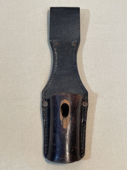 Original WWII German PREßSTOFF and Leather Bayonet Frog