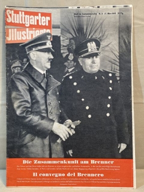 Original WWII German Stuttgarter Illustrierte Magazine, March 1940