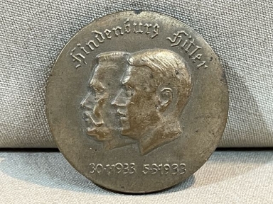 Original Nazi Era German Hindenburg / Hitler Commemorative Badge