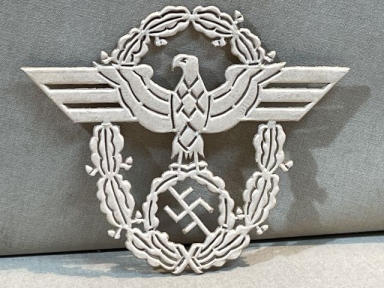 Original Nazi Era German Cardboard Hand-Stitching Form, Police Eagle