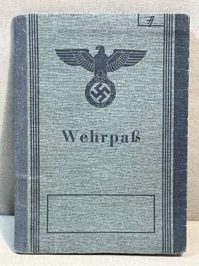 Original WWII German Wehrpa, Temporarily Unfit