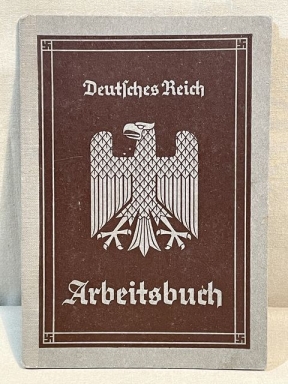 Original Nazi Era German Arbeitsbuch, 1st Type