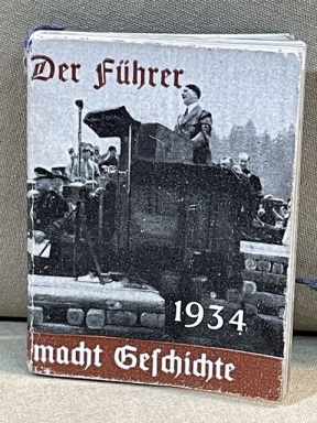 Original Nazi Era German WHW Donation Booklet, DER FHRER