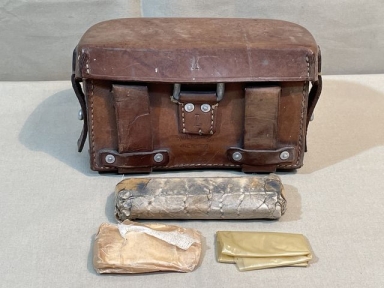 Original Pre-WWII German Stretcher-Bearer’s Left Side Front Pouch w/Contents