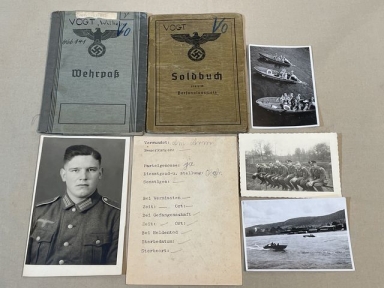 Original WWII German HEER (Army) Engineer Soldier's Soldbuch, Wehrpaß and MORE!