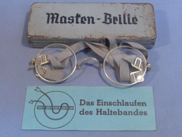 Original WWII German Masken-Brille (Gas Mask Glasses)