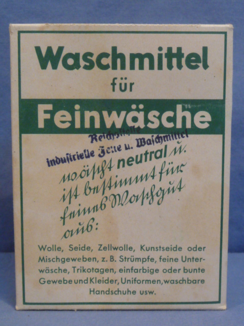 Original WWII German Laundry Detergent (for UNIFORMS), 40 Liter Size