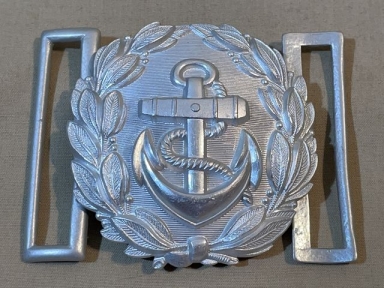 Original WWII German Kriegsmarine Administrative Officials Belt Buckle, Aluminum
