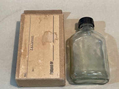 Original WWII German Feldpost Box with Glass Bottle