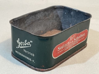 Original WWII Era German Gerba Salmon Slices Tin