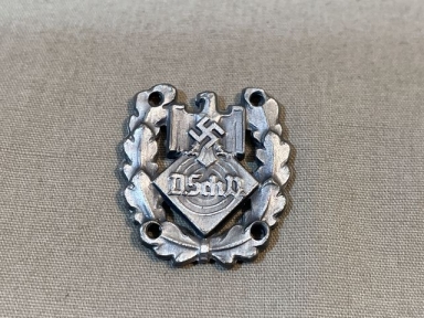 Original Nazi Era German DSchV SILVER Marksmanship Award Badge, 2.4cm