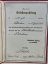 Original WWII German Journeyman's Certificate, Gesellenbrief