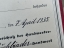Original WWII German Journeyman's Certificate, Gesellenbrief