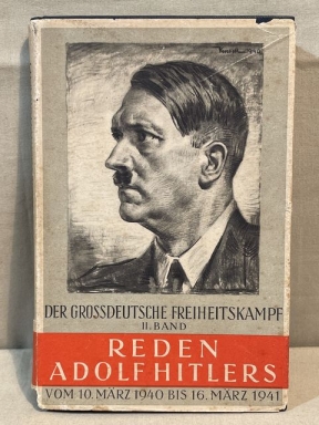 Original WWII German Book, REDEN ADOLF HITLERS