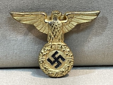 Original Nazi Era German 1929 Pattern NSDAP Political Leader's Cap Eagle, Gold Colored