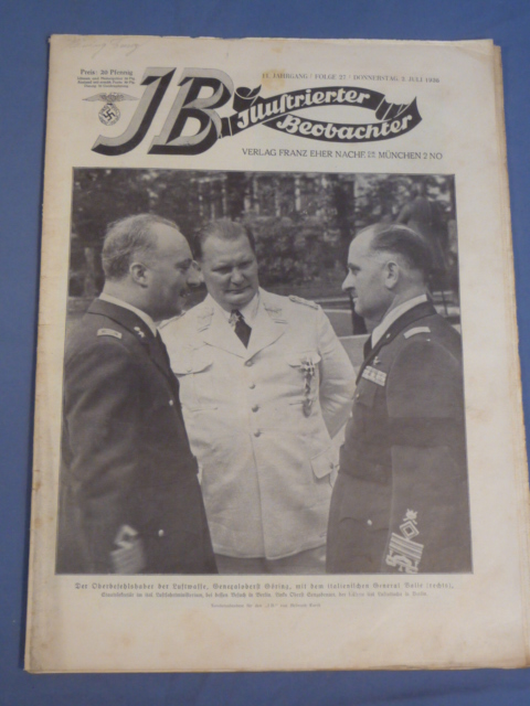 Original 1936 German Magazine, Illustrierter Beobachter