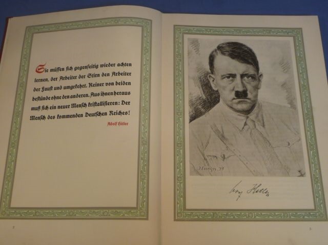 Original Nazi Era German VERY LARGE DAF Gemeinschaftsbuch (Community Book)