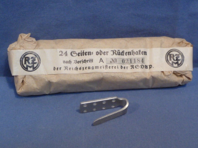 Original Nazi Ear German Sealed Pack of RZM Marked Belt Ramps