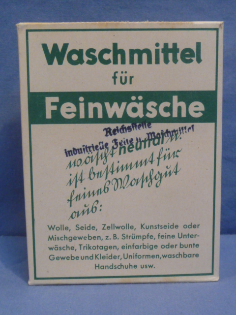 Original WWII German Laundry Detergent (for UNIFORMS), 40 Liter Size