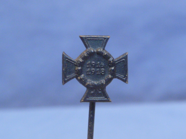 Original Pre-WWII German Next-of-Kin 1914-1918 Honor Cross, Hindenburg Cross Miniature, 11mm