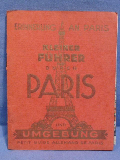 Original WWII German Book, Little Guide to Paris