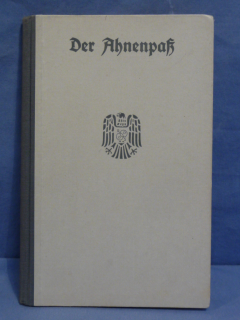 Original WWII German Ahnenpa� (Family Tree) Book, UNUSED