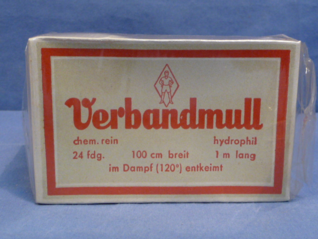 Original WWII German Box of Medical Absorbent Gauze