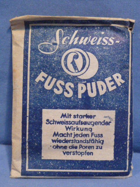 Original Nazi Era German Schweiss-Foot Powder Packet