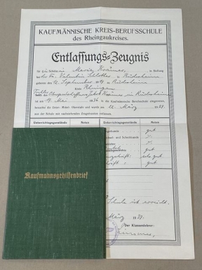 Original Nazi Era German Business Professional Certification PLUS