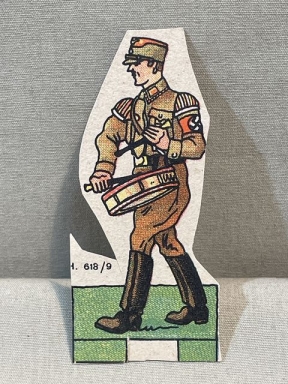 Original WWII German Paper Cut-Out, SA Parade Drummer