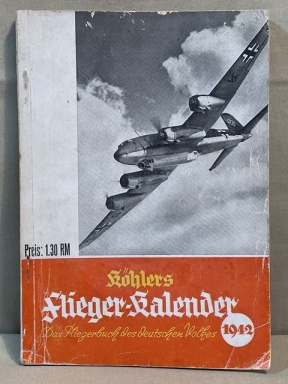 Original WWII German Flyer Book of the German People, Flieger-Kalender