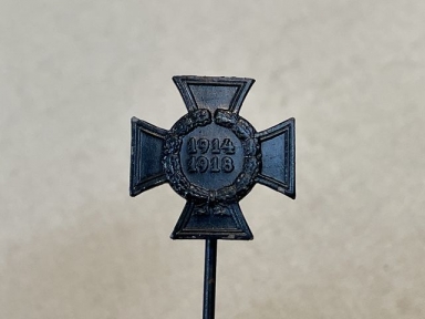 Original Pre-WWII German Next-of-Kin 1914-1918 Honor Cross, Hindenburg Cross Miniature, 16mm