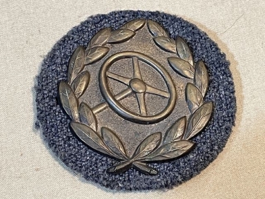 Original WWII German Luftwaffe Driver's Proficiency Badge in Bronze