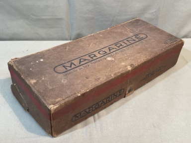Original WWII Era German Cardboard Box for Margarine