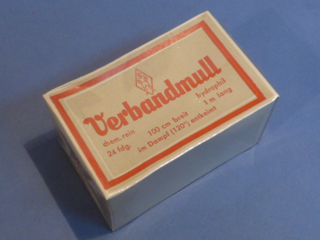 Original WWII German Box of Medical Absorbent Gauze