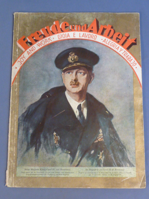 Original 1939 German Multi-Lingual Book, JOY AND WORK