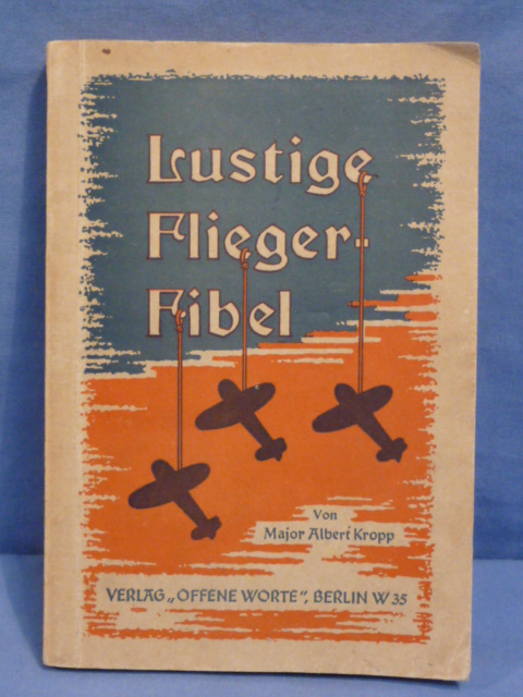 Original WWII German Luftwaffe Humorous Book, Lustige Fliegerfibel
