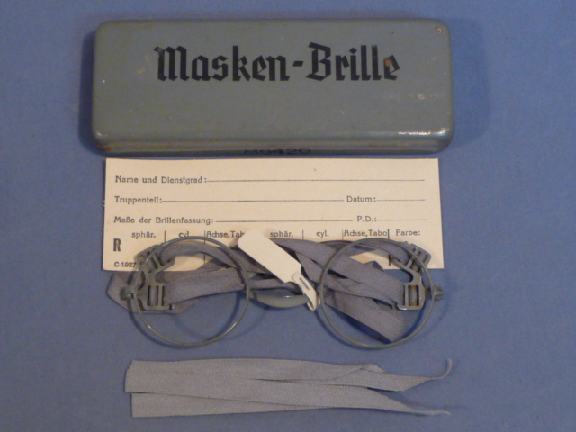 Original WWII German Masken-Brille (Gas Mask Glasses), UNISSUED!!!