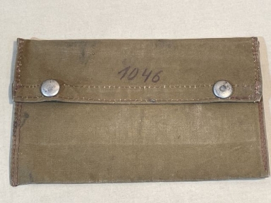 Original WWII German Field Made Vehicle Documents Pouch, 1046
