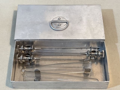 Original WWII German Medical Lumbar Puncture Set, Lumbalpunktionsbesteck