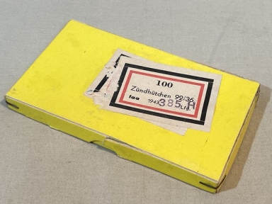 Original WWII German Box for Zündhütchen 92/36 (Percussion Caps)
