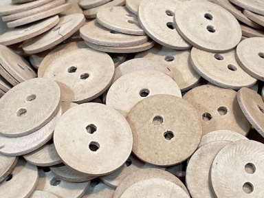 Original WWII German Pressed Paper Buttons, 17mm