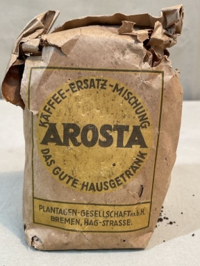Original WWII Era German Package of Coffee Replacement Mixture, AROSTA