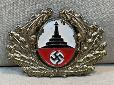 Original Nazi Era German DRKB/NS-RKB Veteran’s Association Visor Cap Insignia
