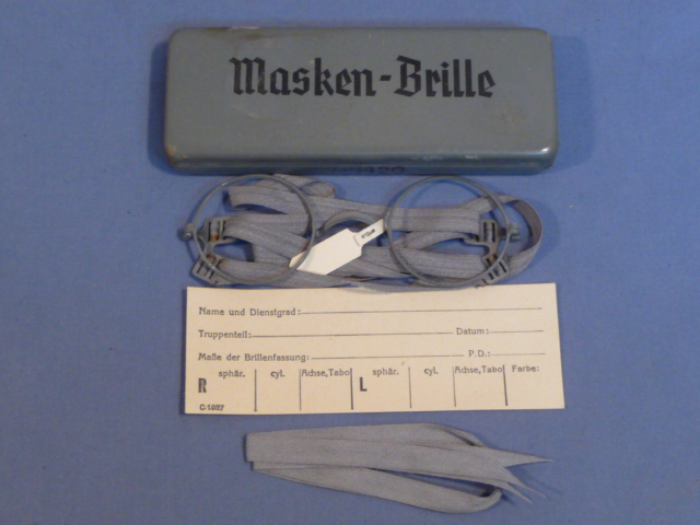 Original WWII German Masken-Brille (Gas Mask Glasses), UNISSUED!!!
